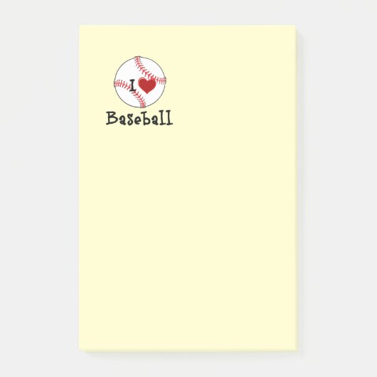 野球が大好き ポストイット (正面)