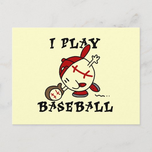 野球が好きな人へ 面白Tシャツ ギフト ポストカード (正面)