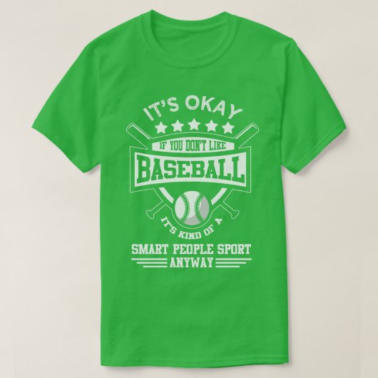 野球が好もしきじゃねえよ Tシャツ (デザイン正面)
