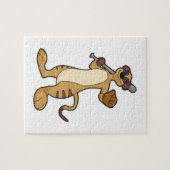 野球こうもりで野球選手のメルカット ジグソーパズル (横)