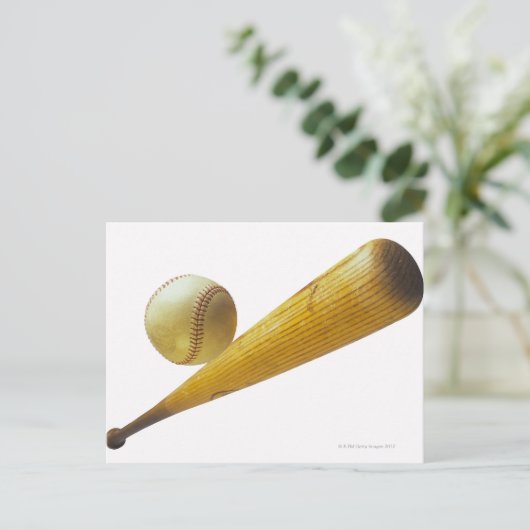 野球こうもりとボール ポストカード (スタンド正面)