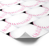 野球こうもりグラブフォトポスター ポスター (角)