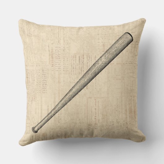 野球こうもりスポーツアートデザイン クッション (裏面)