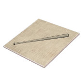 野球こうもりスポーツアートデザイン タイル (側面)