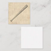 野球こうもりスポーツアートデザイン ノートカード (正面/裏面)