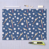 野球こうもりスポーツパターン誕生日 薄葉紙 (クラフト)