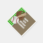 野球こうもりスポーツボーイズバースデーパーティーテーマ スタンダードカクテルナプキン (角)