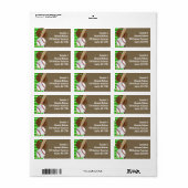 野球こうもりスポーツボーイズバースデーパーティーテーマ ラベル (フルシート)