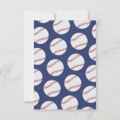 野球こうもりボールスタンプその男の赤ちゃんベビーシャワー サンキューカード (裏面)