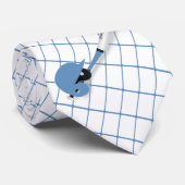 野球こうもりボールヘルメットブルーチェックネクタイ ネクタイ (ロール)