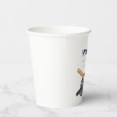 野球こうもり及びボール誕生日紙カップ 紙コップ (右)