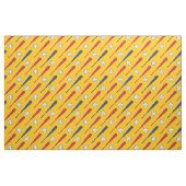 野球こうもり赤とネイビーブルー ファブリック (ファットクウォーター)