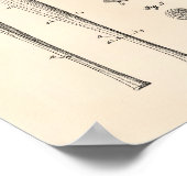 野球こうもり1939パテントアート – オールドピーパー ポスター (角)