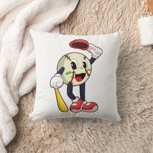 野球こうもり クッション (ブランケット)