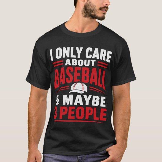 野球だけ気にすればいい 楽しい引用 Tシャツ (正面)