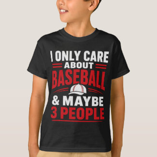 野球だけ気にすればいい 楽しい野球の格言 Tシャツ