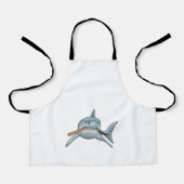 野球でサメを見るこうもり エプロン (正面)