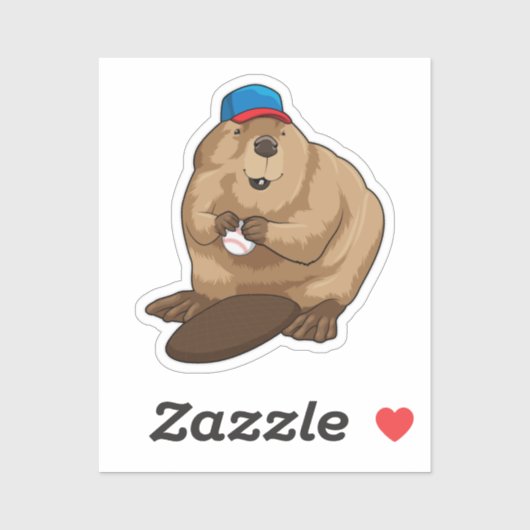 野球でビーバー|過去記事 シール (シート)