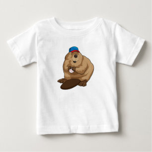 野球でビーバー 過去記事 ベビーTシャツ