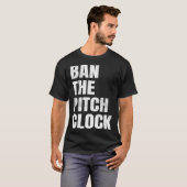 野球で投球時計を禁止する Tシャツ (正面フル)