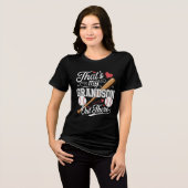 野球で活躍する孫 トライブレンドＴシャツ (正面全面)