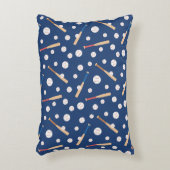 野球とこうもりのスポーツパターン アクセントクッション (正面(垂直))