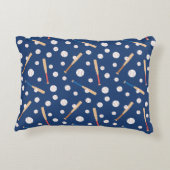 野球とこうもりのスポーツパターン アクセントクッション (裏面)