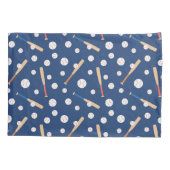 野球とこうもりのスポーツパターン 枕カバー (裏面)