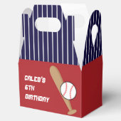 野球とこうもり子供の誕生日パーティーの好意ボックス フェイバーボックス (オープン)