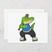 野球とクロコダイルこうもり ポストカード (正面/裏面)