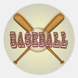 野球とクロス野球こうもり ラウンドシール