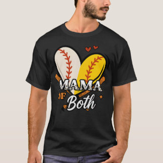 野球とソフトボールのママTシャツ おしゃれなヒョウ柄 Tシャツ