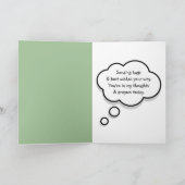 野球とバラの少年 カード (内部)