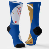 野球とフットボールのミックス ソックス (傾斜あり)