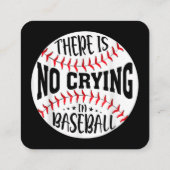 野球に泣き叫びはない スクエア名刺 (裏面)