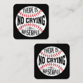 野球に泣き叫びはない スクエア名刺 (正面/裏面)