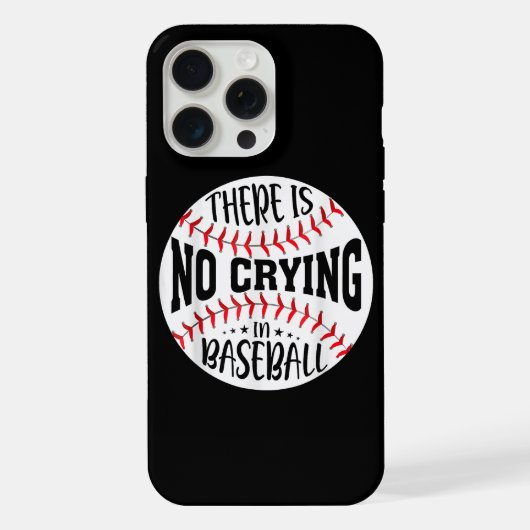 野球に泣き叫びはない iPhoneケース (裏面)