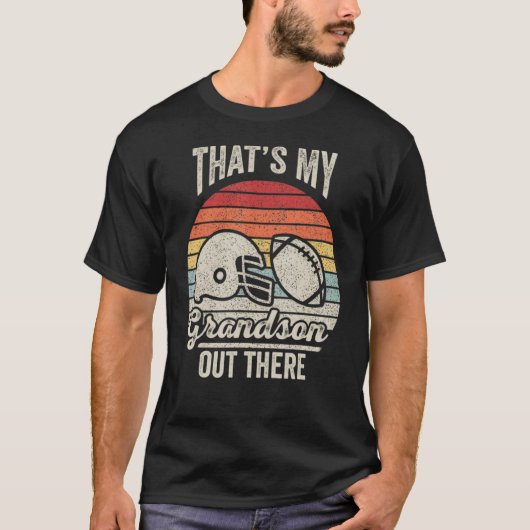 野球のおばあちゃんレトロそれが私の孫である Tシャツ (正面)