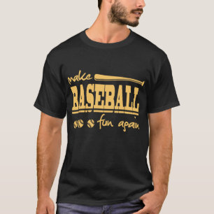 野球のおもしろいを再度作って下さい Tシャツ