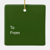 野球のお母さんにとってメリークリスマス セラミックオーナメント (裏面)