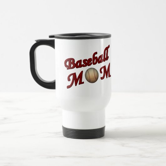 野球のお母さんカワイイ トラベルマグ (左)