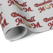 野球のお母さんカワイイ ラッピングペーパー (ロールコーナー)