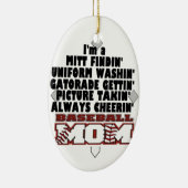 野球のお母さん セラミックオーナメント (右)