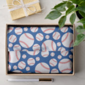 野球のかわいいスポーツの第1誕生会 薄葉紙 (ギフト)