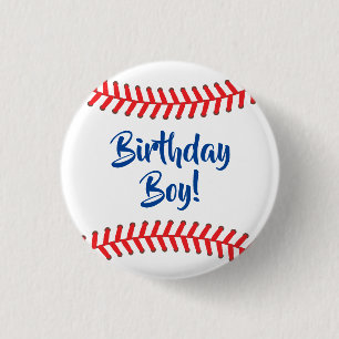 野球のかわいいスポーツ1歳の誕生日パーティー 缶バッジ
