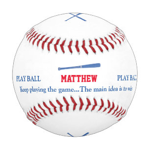 野球のこうもりと遊パーソナライズされた 野球ボール