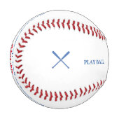 野球のこうもりと遊パーソナライズされた 野球ボール (正面左)