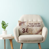 野球のすごいヴィンテージチームの贈り物をパーソナライズ ランバークッション (椅子)