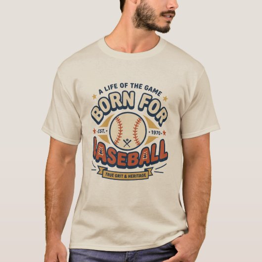 野球のために生まれたTシャツ Tシャツ (正面)