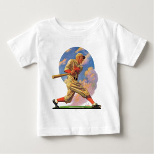 野球のねり粉 ベビーTシャツ